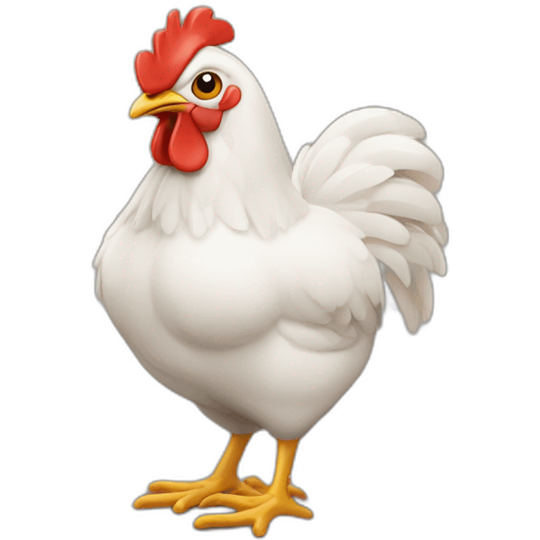 Poulet qui fait du yoyo emoji