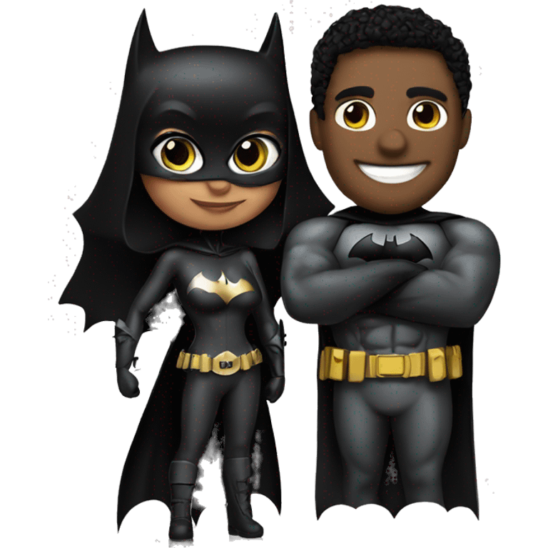 Batman and catwoman  emoji