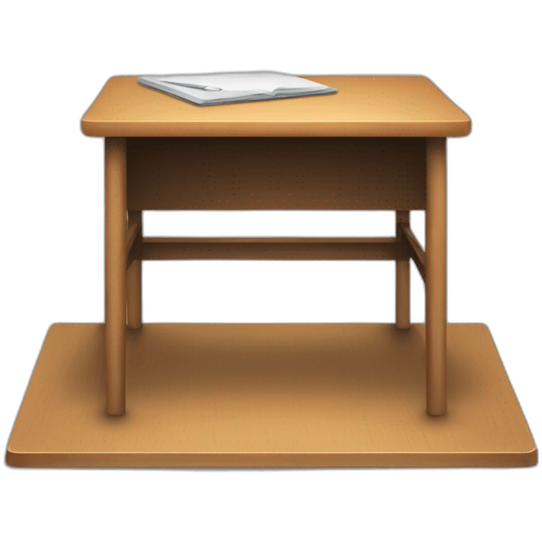 student desk seen from the front emoji