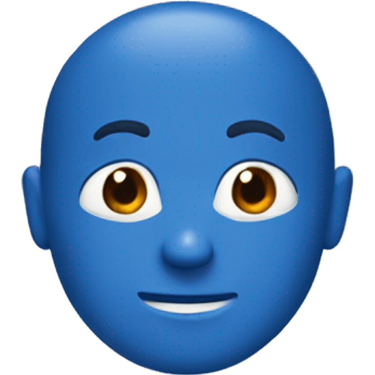 A blue otte emoji