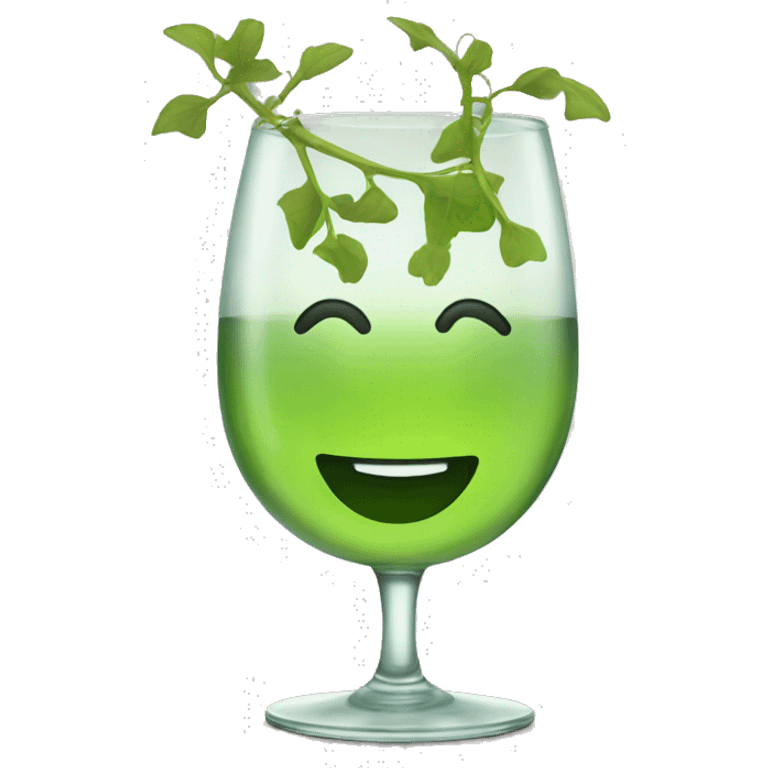 Cute vine glass emoji