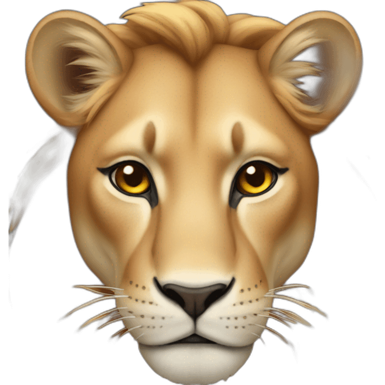 Red lioness emoji