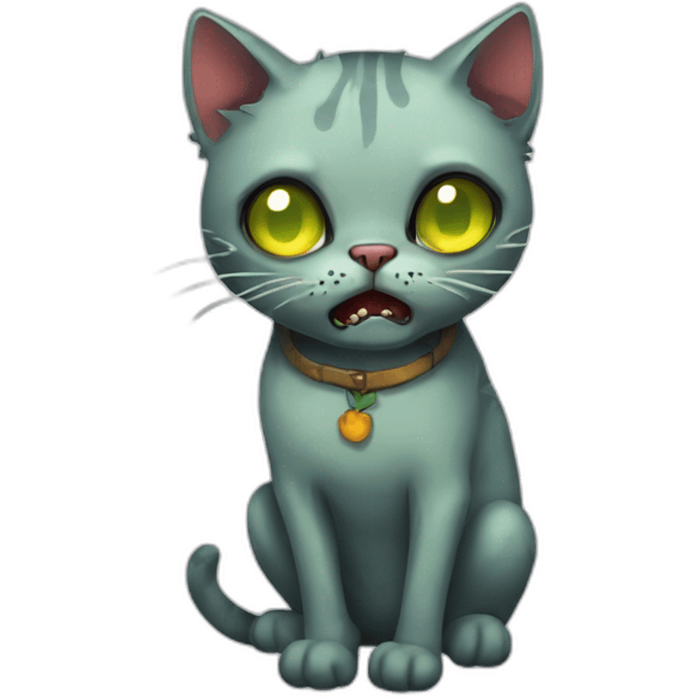 zombie cat emoji