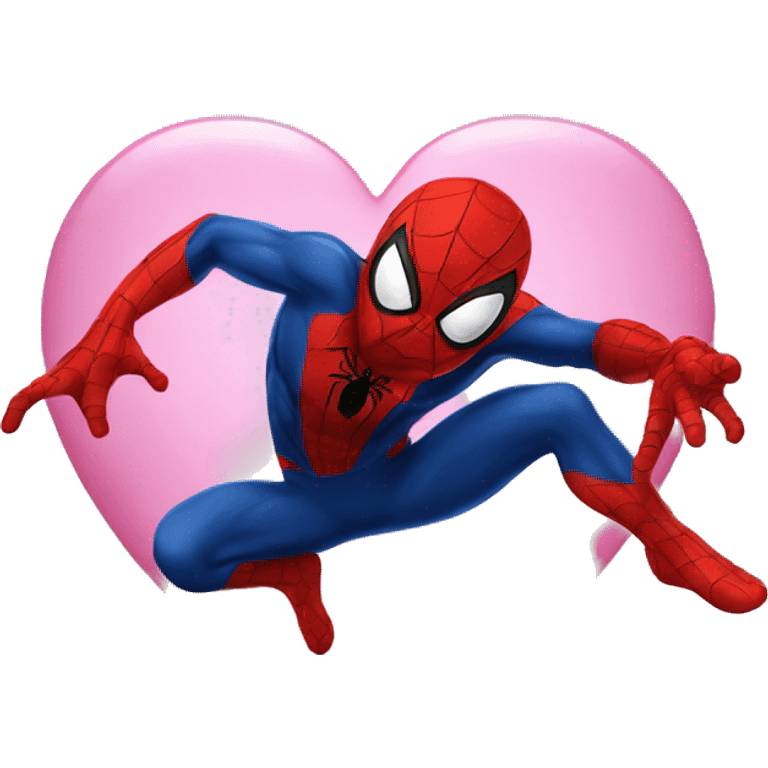 Spiderman heart emoji