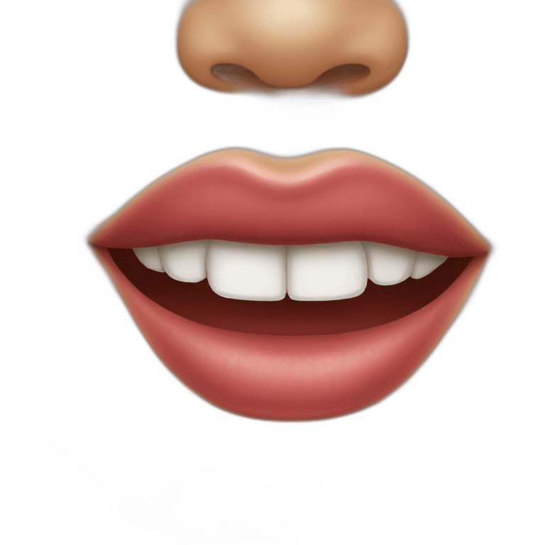 lip bite emoji