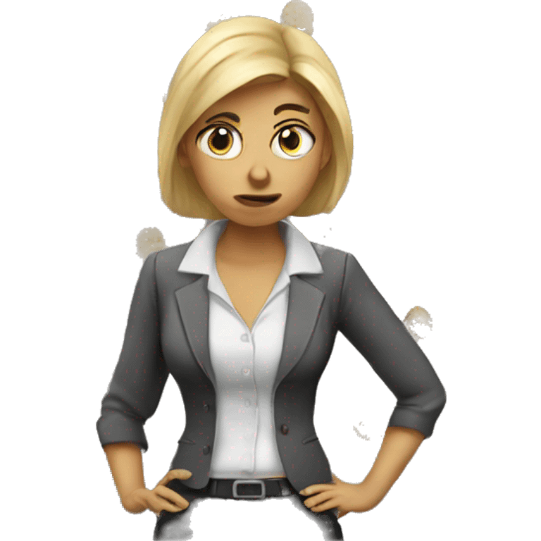 accountant woman upset emoji