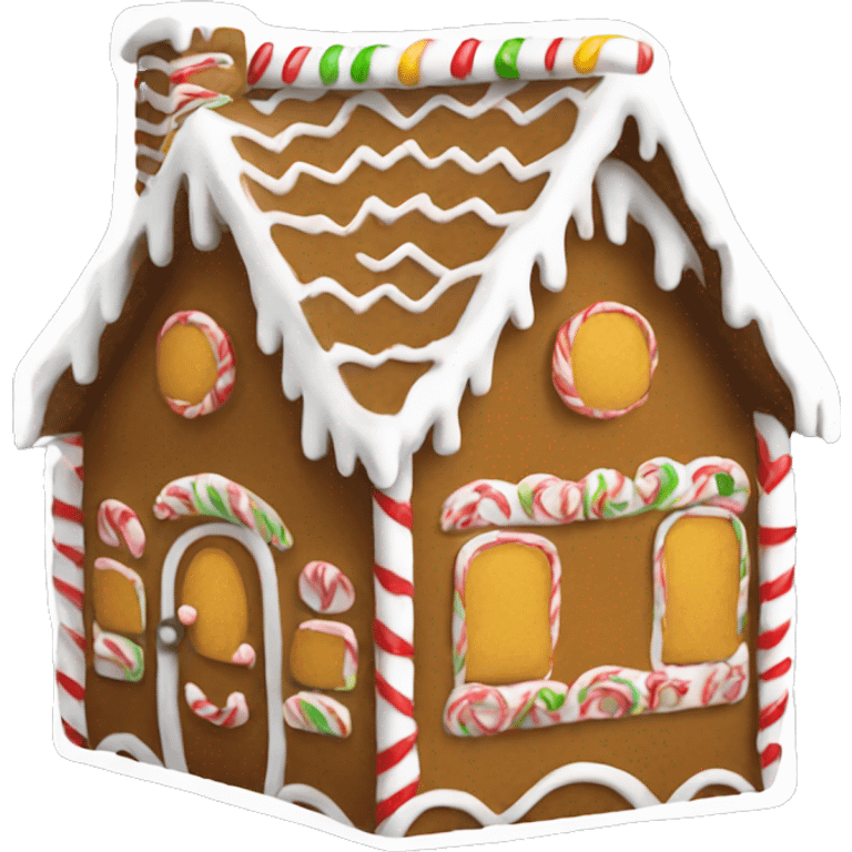 Gingerbread house emoji