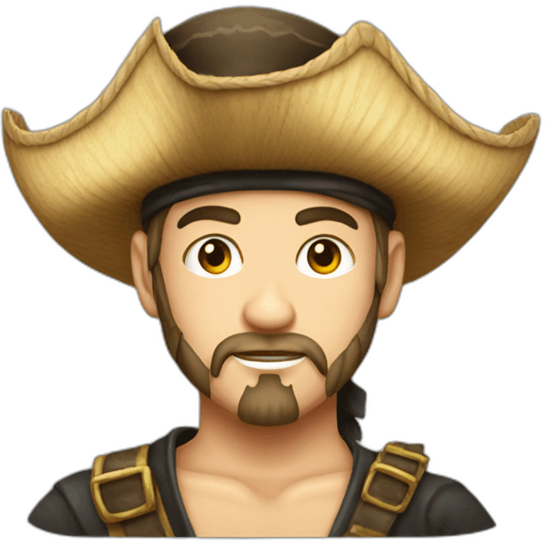 Drapeau Pirate Straw Hat Pirates Portrait emoji