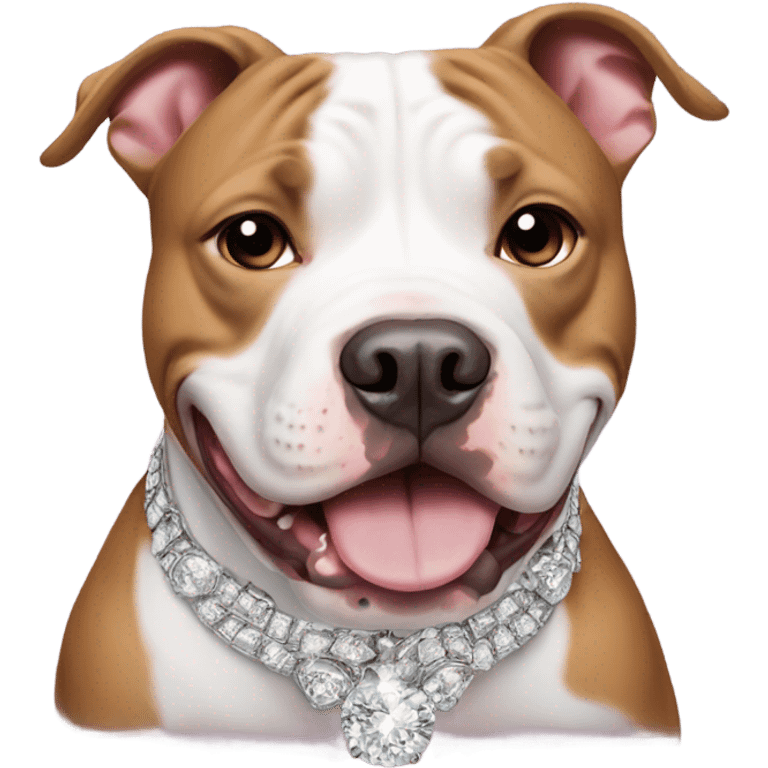 pitbull with bling emoji