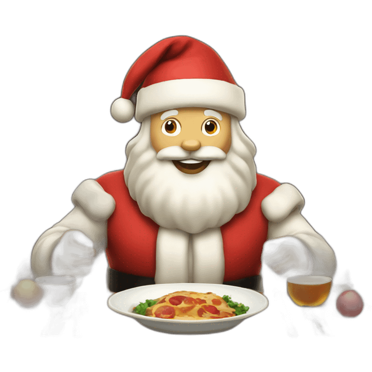 supper happy santa emoji