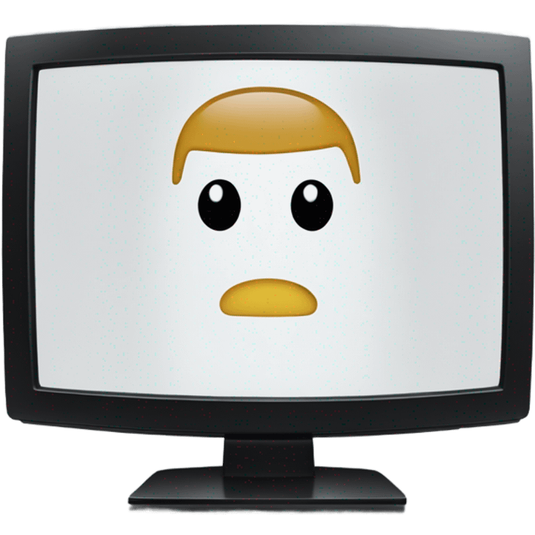 large thin screen TV emoji