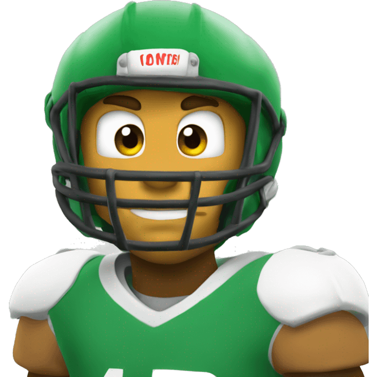 Bowser in football pads emoji