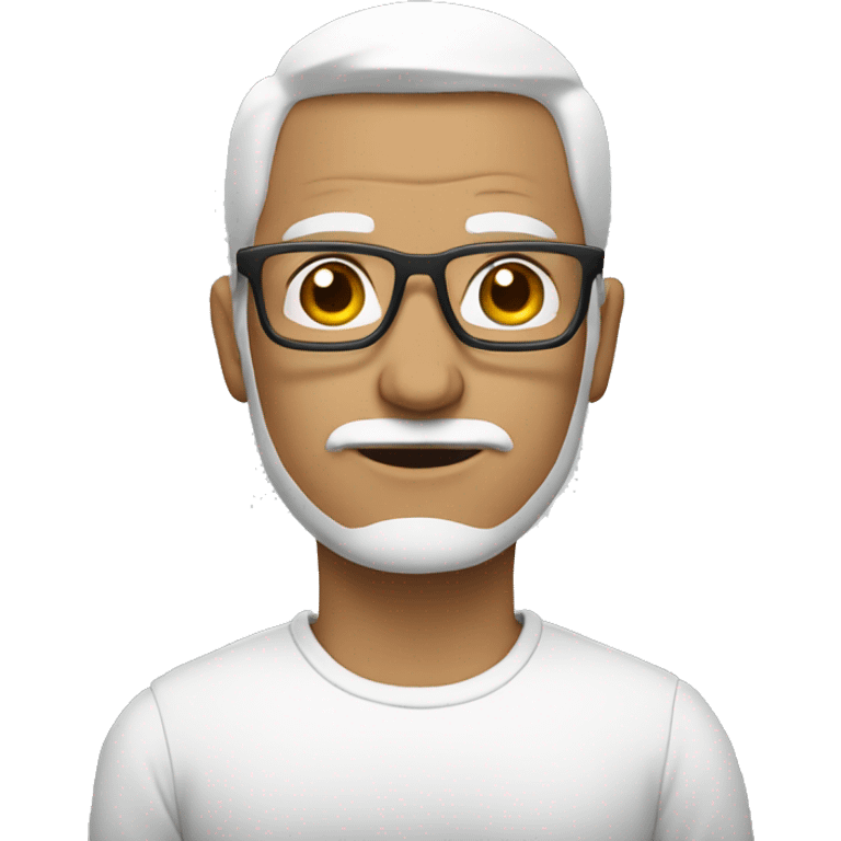 A Man with white glassess  emoji