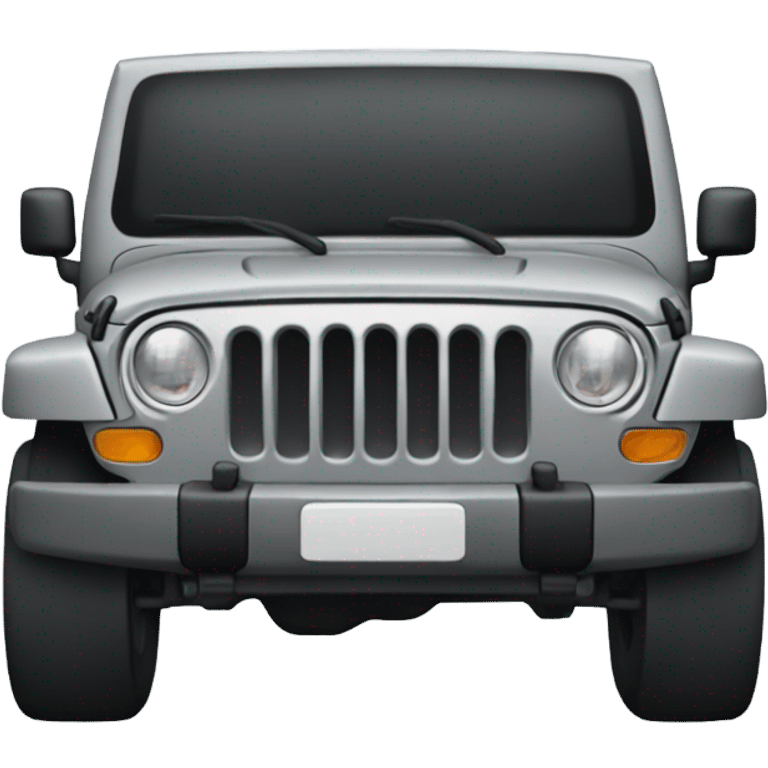 Gray Jeep emoji