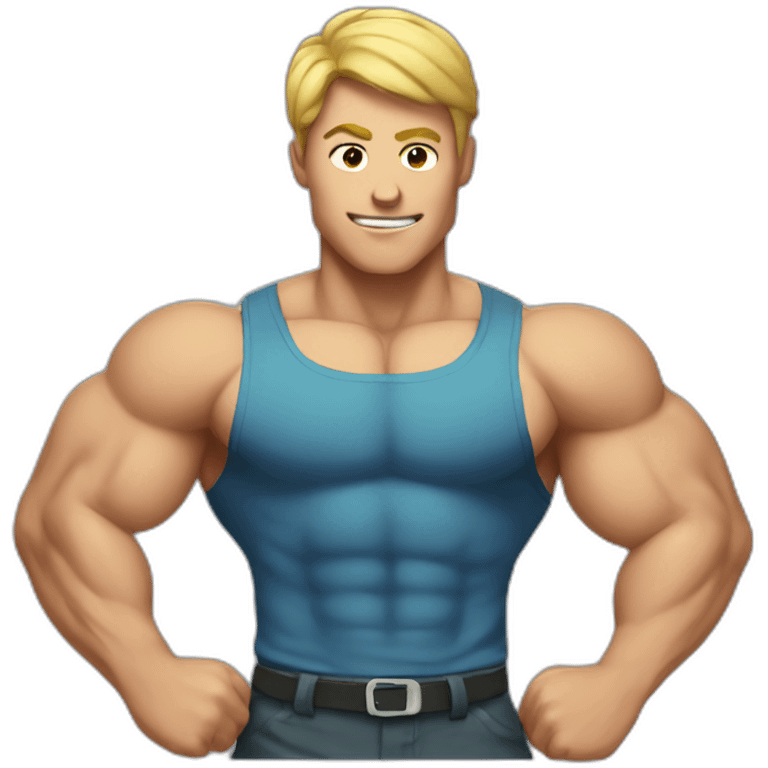 Muscle-boy emoji