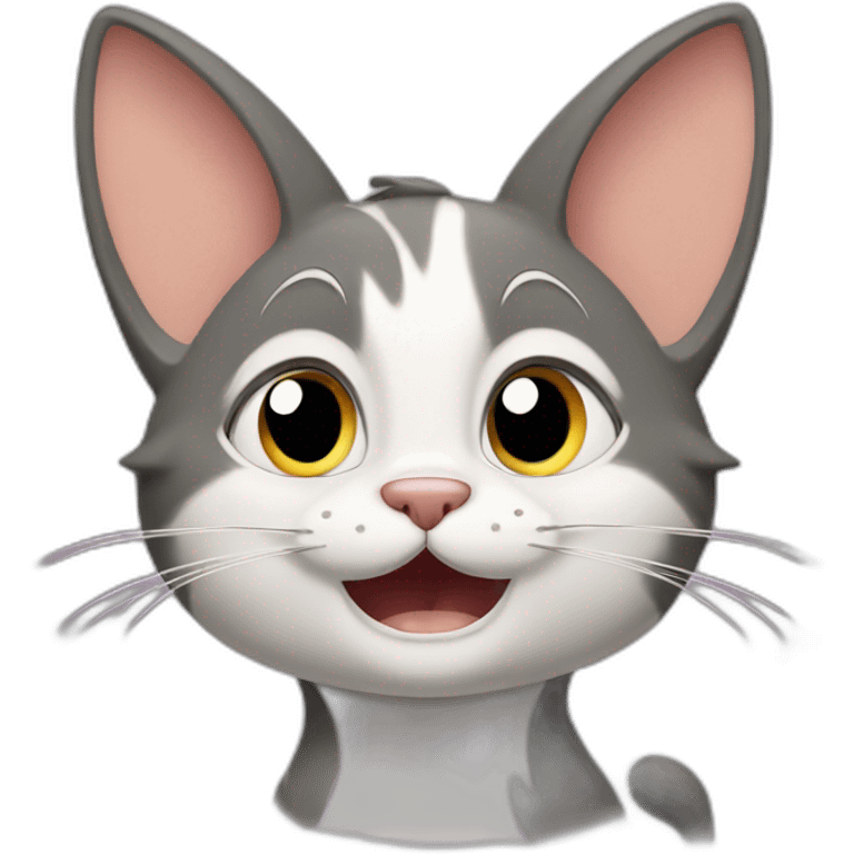 Cat from Tom and Jerry cry emoji