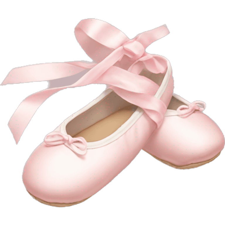 Pale pink ballet shoes emoji