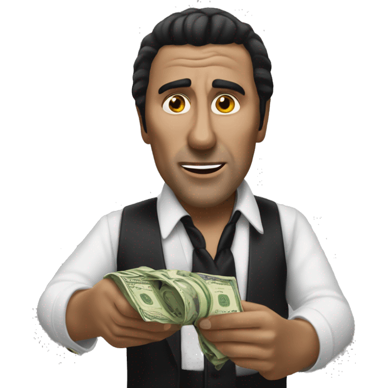 Tony Montana counting cash  emoji