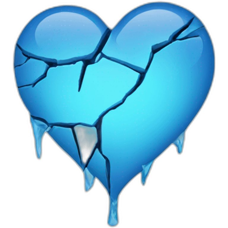 Broken Blue heart  emoji