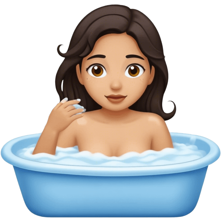 Chica bañándose emoji