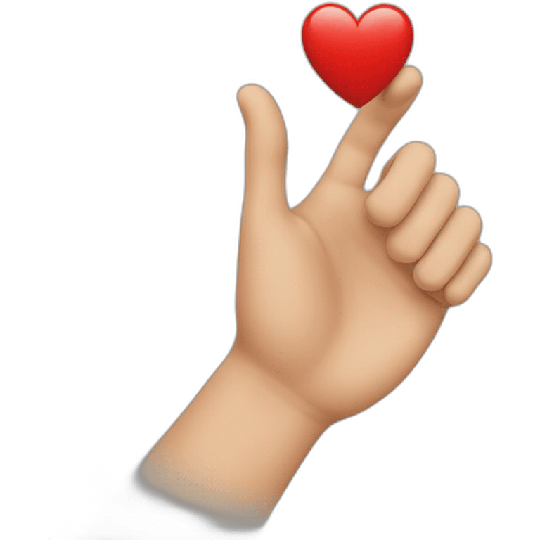 a hart in a hand emoji