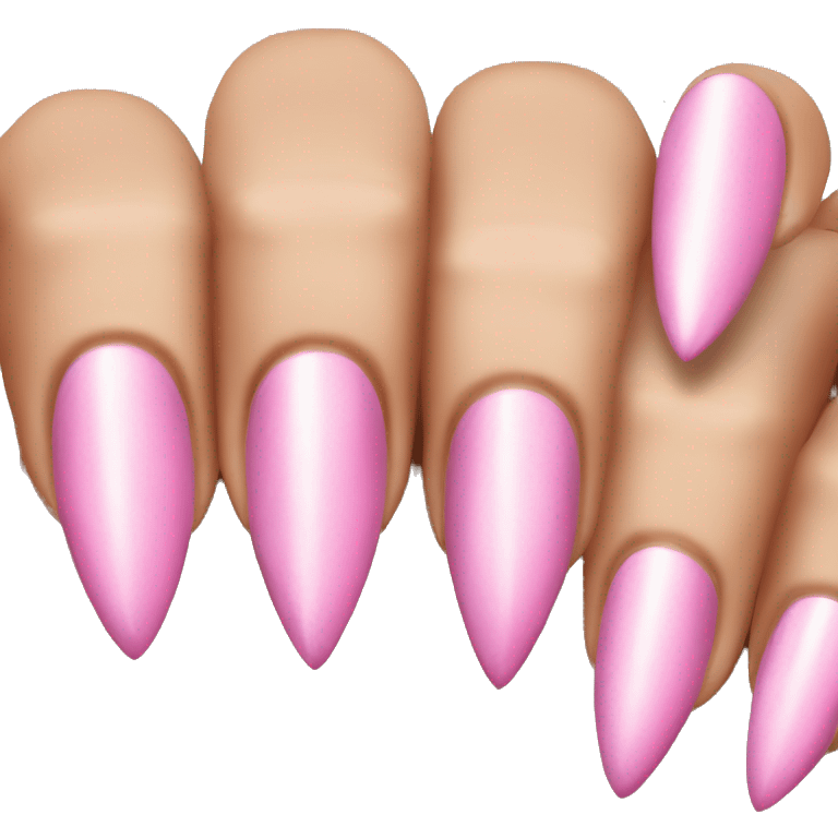 Pink stiletto nails emoji