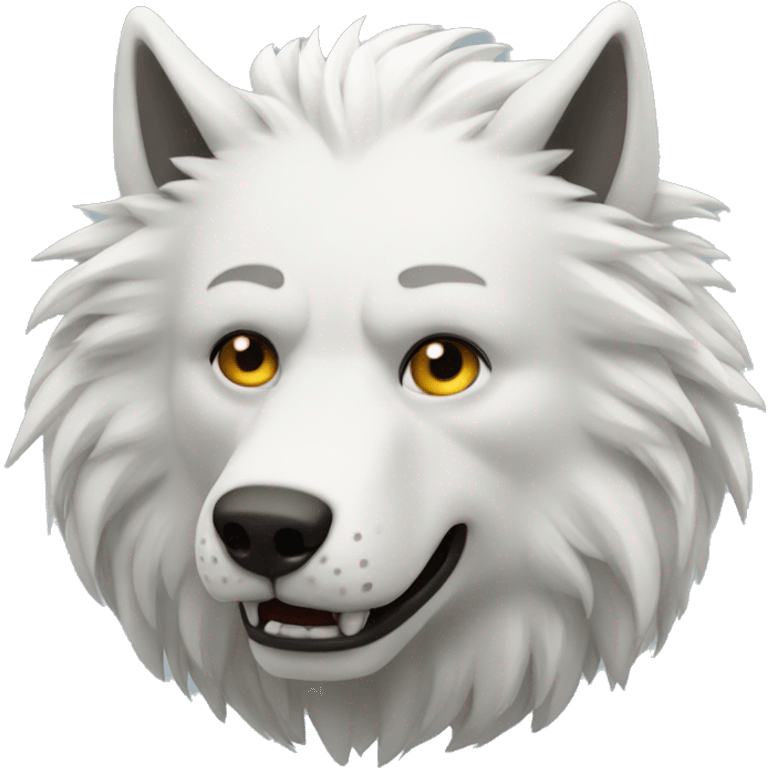 Lobo blanco  emoji