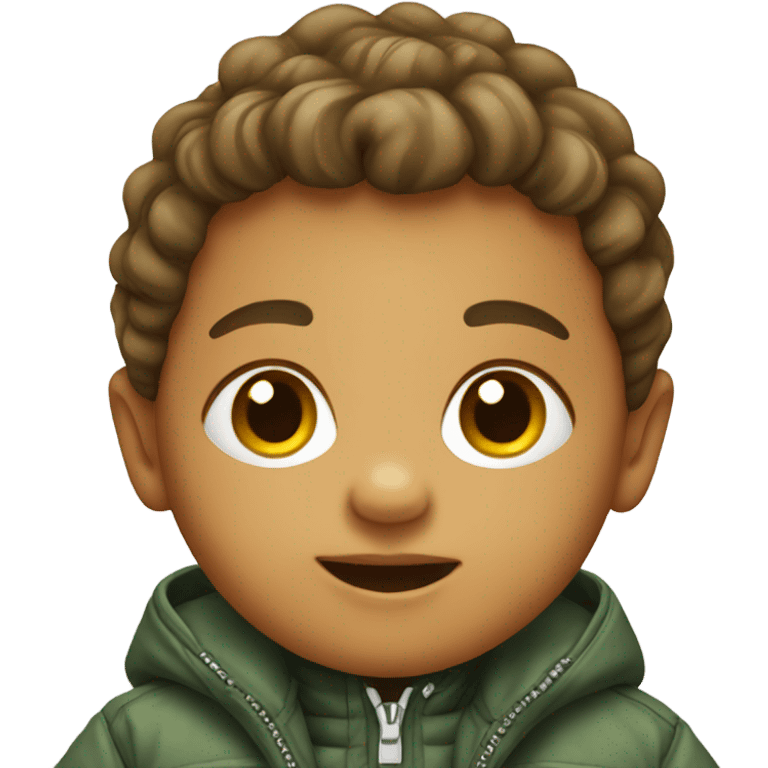 young babyin outdoor jacket emoji