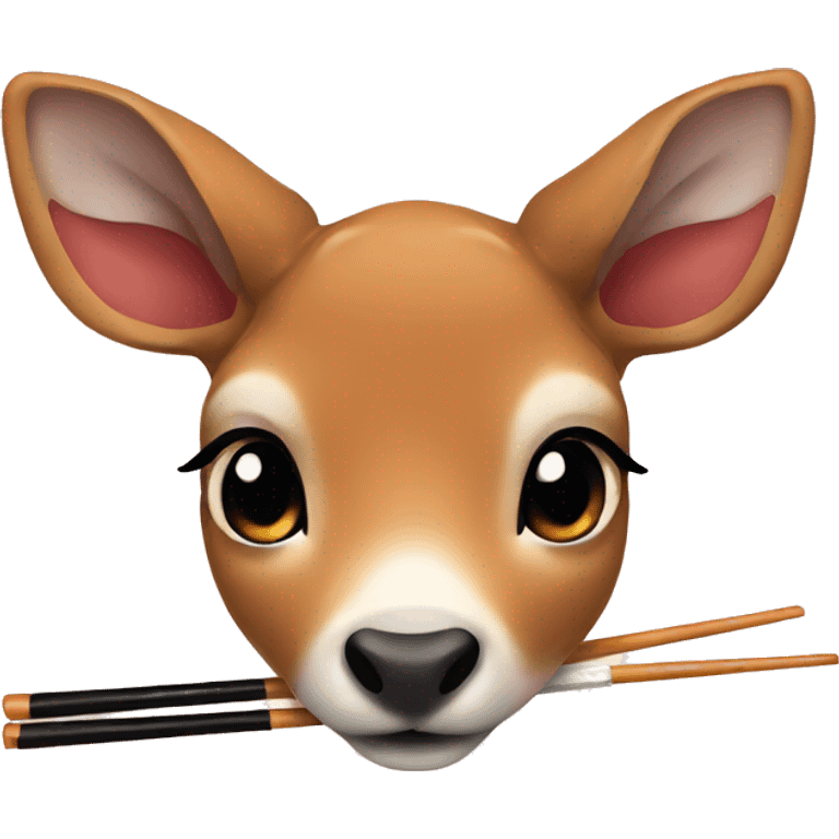 doe eating sushi emoji