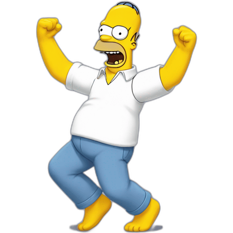 Homer Simpson dance emoji