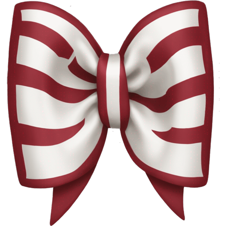 university of oklahoma bow with symbol emoji