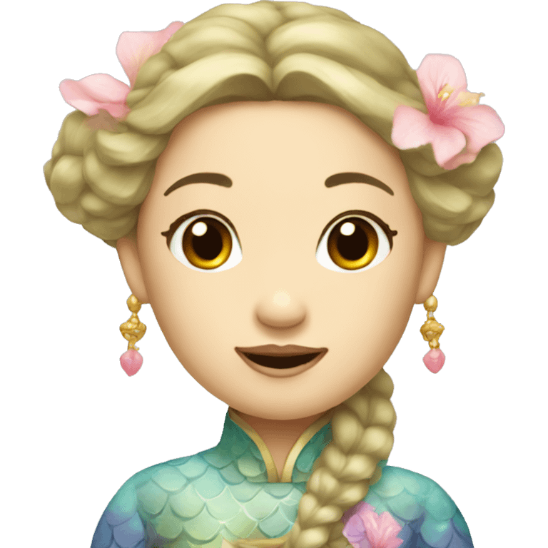 mermaid princess of china emoji