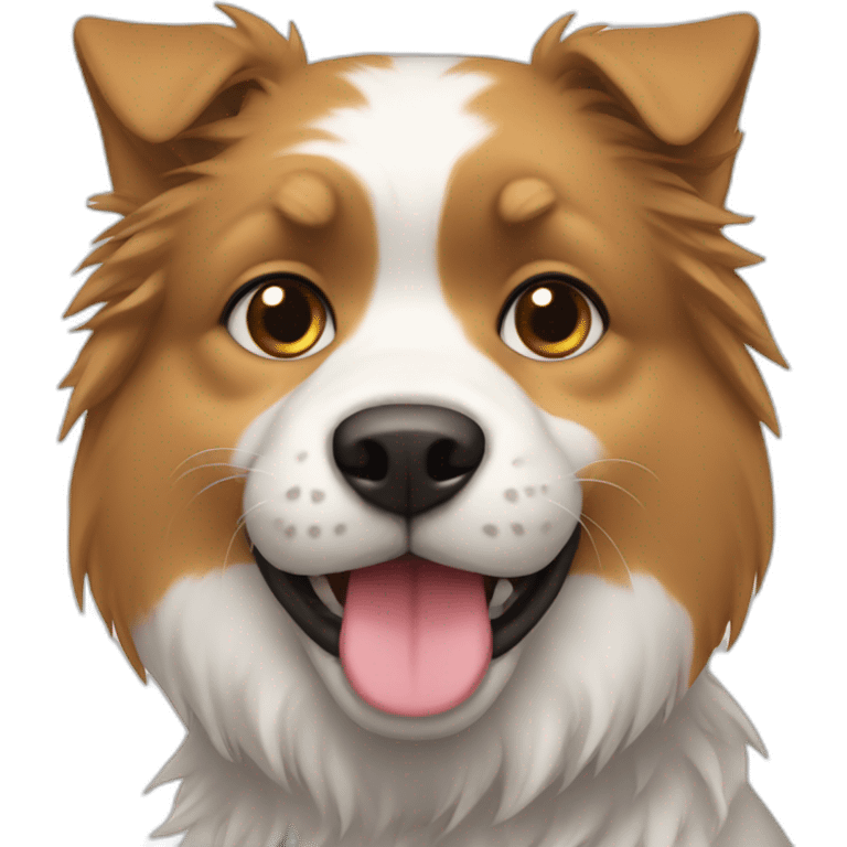 Chat sur chien emoji