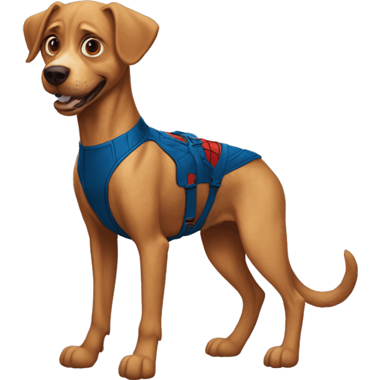 Spider-Man as a dog emoji