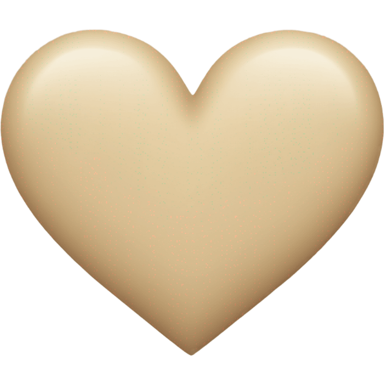 Beige heart  emoji