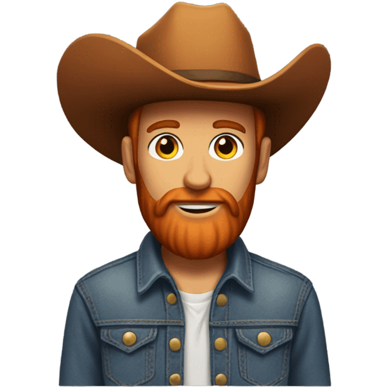 Cowboy with a red beard emoji