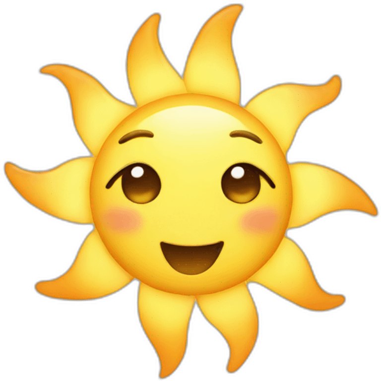 cute sun emoji