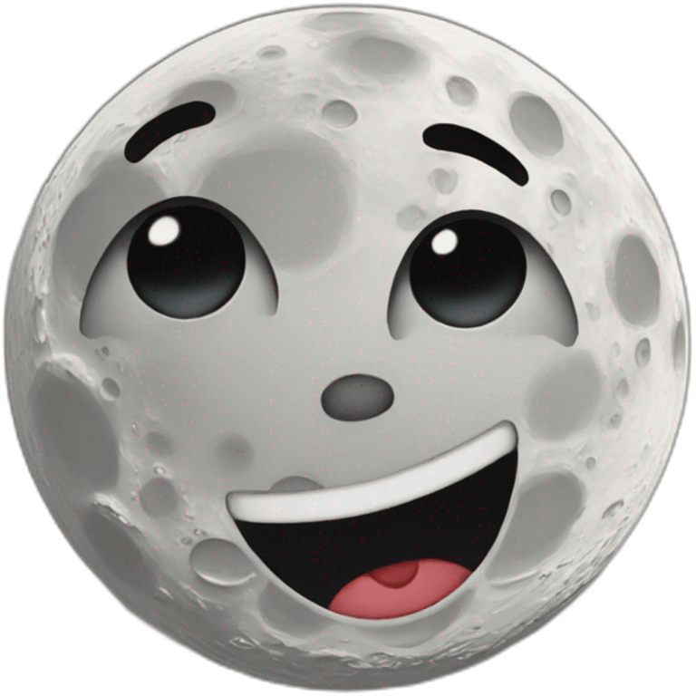 zany face on the moon emoji