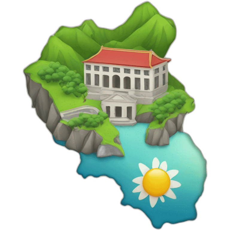 school reunion logo with Taiwan map emoji