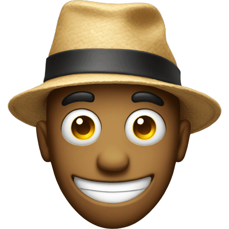 Dizzy face with hat emoji