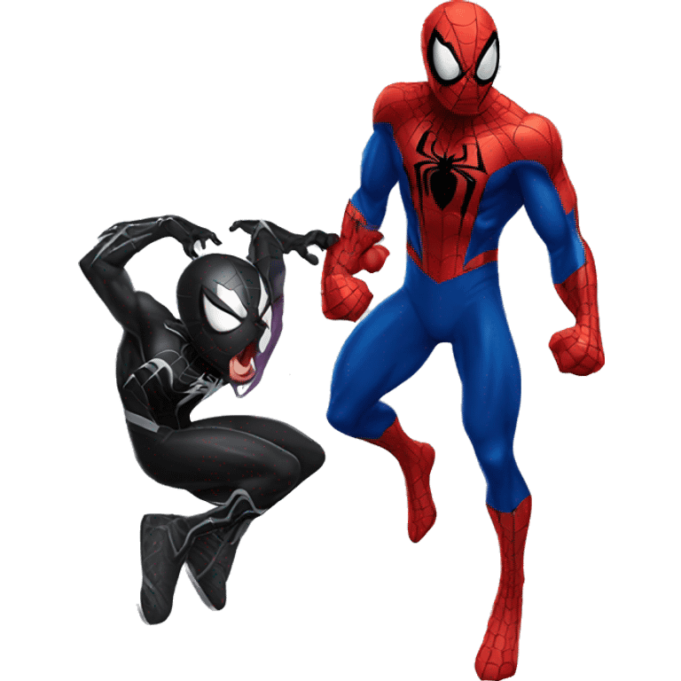 Spiderman y Venom  emoji