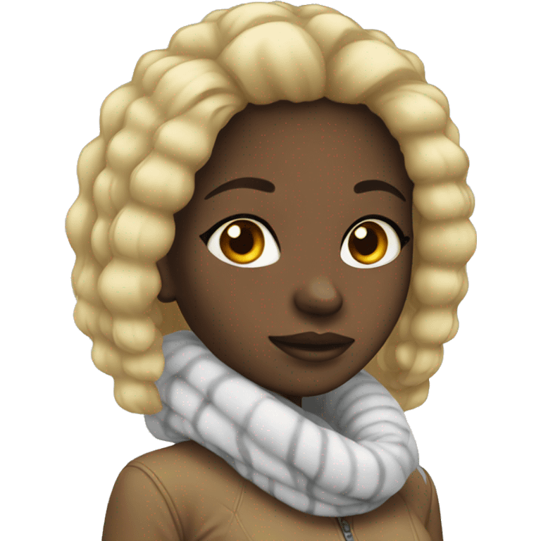 black girl cold emoji