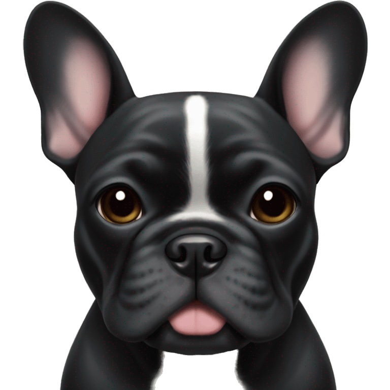 black french bulldog emoji