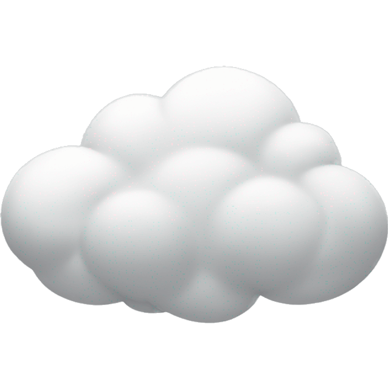 One white cloud emoji