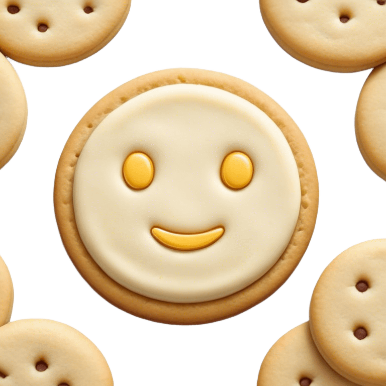 realistic sugar cookie emoji