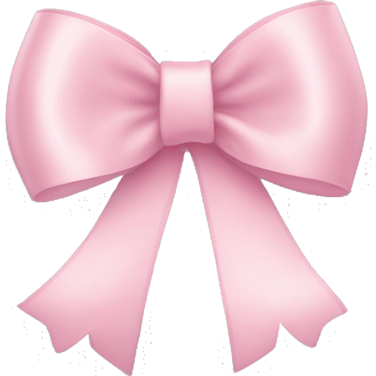 light pink ribbon bow emoji