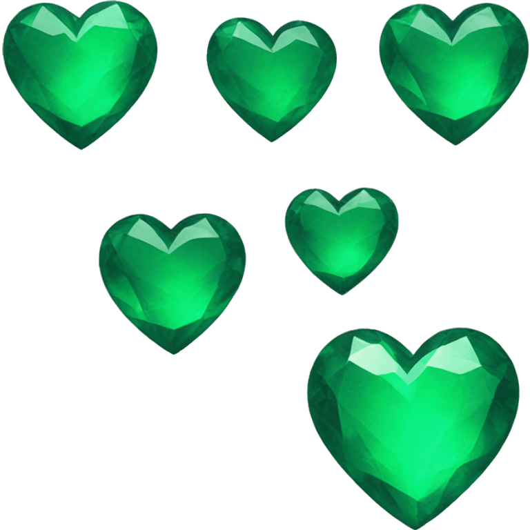 Emerald green heart emoji