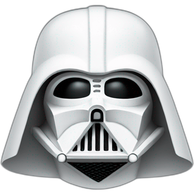 a white darth vader emoji