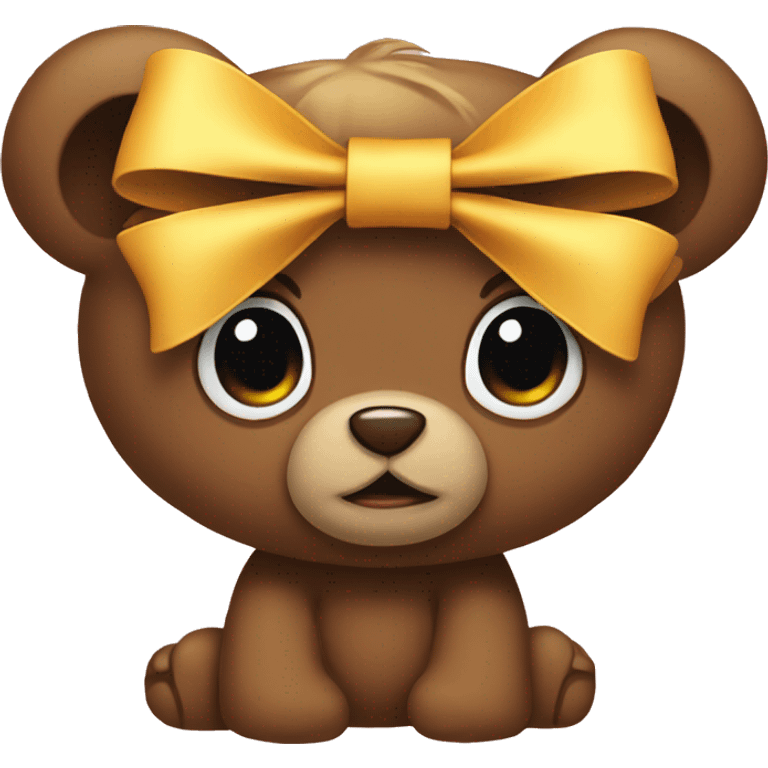 bow on teddy emoji