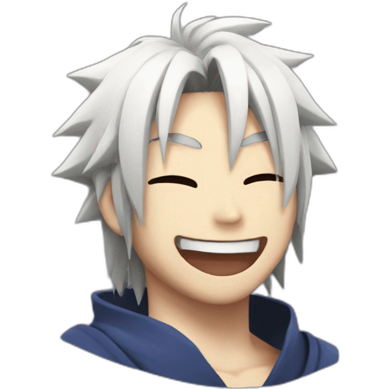 Sasuke laughing  emoji